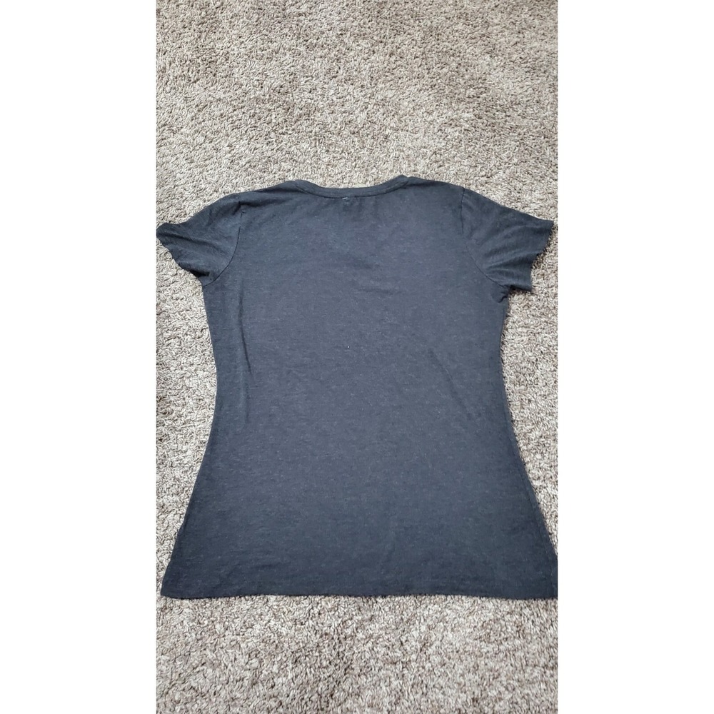 Womens T Shirt Size 2XL Gray Blue Red American Flag New York City Patriotic - Picture 5 of 6